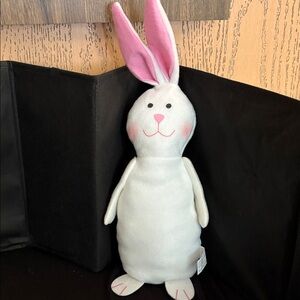 Cute White and Pink Bunny Plush